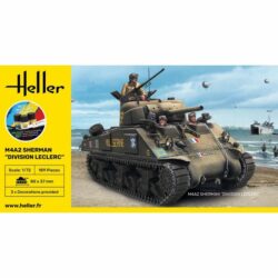 HE56894 Heller M4A2 Sherman “Division Leclerc” Starter Set 1:72