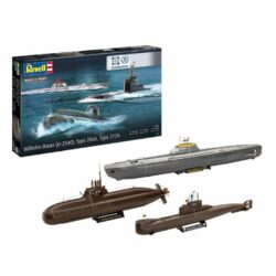 R05186 Revell Wilhelm Bauer (U2540), Type 20GA, Type 212A 1:144