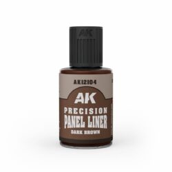 AK12104 AK Interactive Precision Panel Liner Dark Brown 30ml