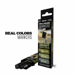 AKRCM109 AK Interactive Real Colors Markers WWII Allied Aircraft Cockpit Colors